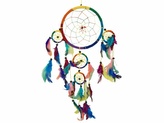 Lapač snů 16+6+5cm - duhový
