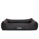 Pelíšek pro psa Reedog Comfy Black & Red line-XL