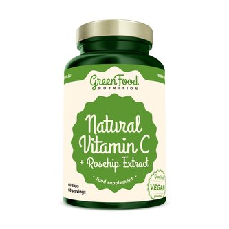 Natural Vitamin C + Extrakt ze šípků 60 kapslí