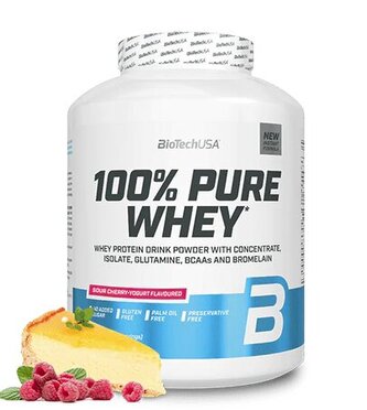 BiotechUSA - 100% Pure Whey - Malinový cheesecake - 2270 Gramů BiotechUSA - 100% Pure Whey - Malinový cheesecake - 2270 Gramů
