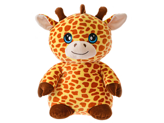 Žirafa plyšová 37cm spandex 0m+ v sáčku