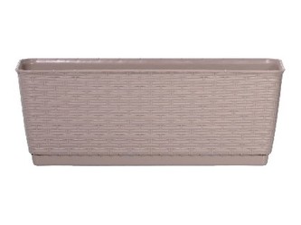 Truhlík s miskou 40 cm mocca Ratolla P