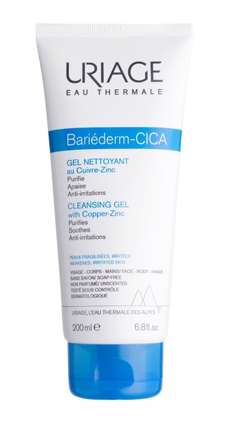 Uriage Bariéderm Sprchový gel CICA Cleansing Gel 200 ml unisex
