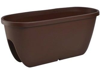 Květináč na zábradlí 60 cm hnědý Balconia OVI