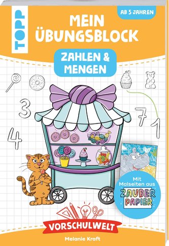 Vorschulwelt - Mein Übungsblock mit Zauberpapier Zahlen und Mengen