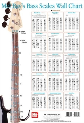 Bass Scale Wall Chart