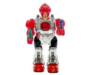 Robot česky mluvící 23 cm chodící na baterie se světlem a zvukem