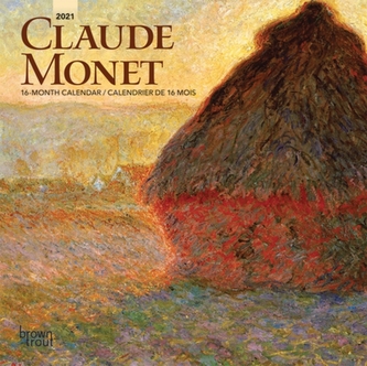 Monet, Claude 2021 Mini 7X7 English French Calendar