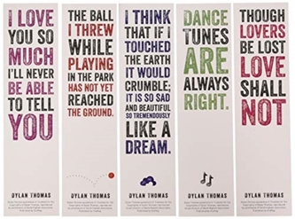 Dylan Thomas Bookmarks - Pack 1