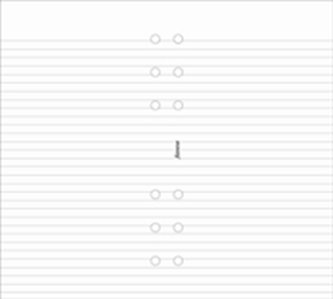 Filofax Personal white ruled notepaper refill