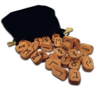 Wooden Runes Bookshelf Edition