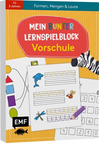 Mein bunter Lernspielblock - Vorschule: Formen, Mengen und Laute