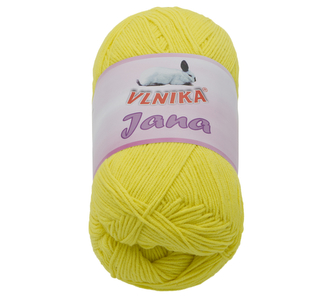 Příze JANA - žlutá - 100g / 330 m