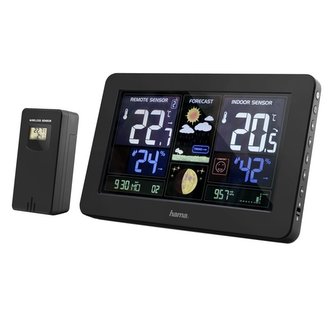 HAMA meteostanice Premium/ nabíjecí funkce USB/ černá HAMA meteostanice Premium/ nabíjecí funkce USB/ černá