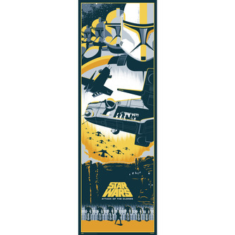 Plakát na dveře Star Wars|Hvězdné války: Epizoda II (53 x 158 cm) 150 g