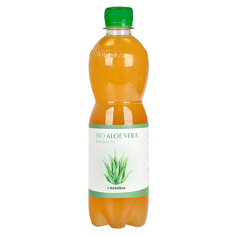Stevikom Kombucha Aloe Vera s meduňkou BIO 500 ml