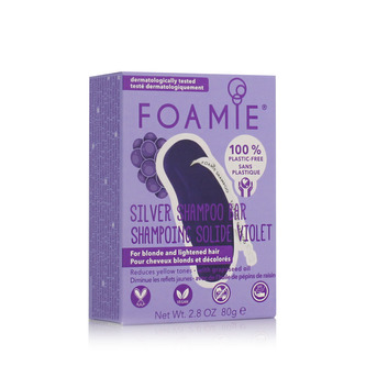 Foamie Tuhý šampon pro blond a odbarvené vlasy Silver Linings (Shampoo Bar) 80 g woman