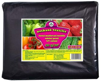 Textilie netkaná 1,6x10 m černá (40 g/m2)