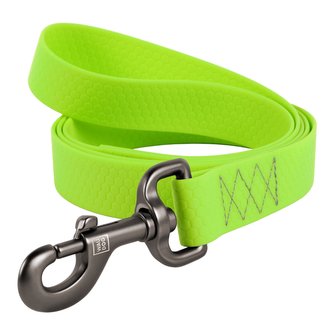 Vodítko voděodolné Waudog Collartex limetkově zelené (122cm/1,5cm)