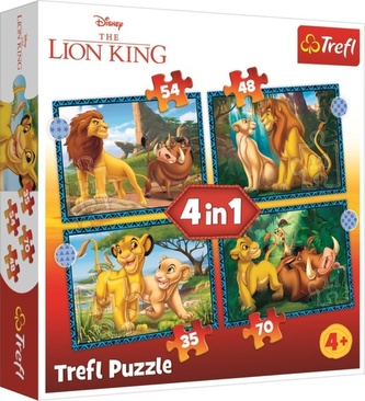 Puzzle Dobrodružství Lvího krále 4v1