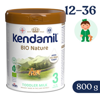 Kendamil BIO Nature batolecí mléko 3 (800 g) DHA+ Kendamil BIO Nature batolecí mléko 3 (800 g) DHA+