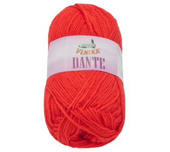 Příze DANTE - červená - 100g / 160 m