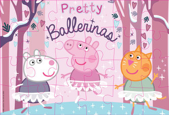 Vybarvující puzzle Prasátko Peppa