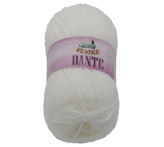 Příze DANTE - bílá - 100g / 160 m