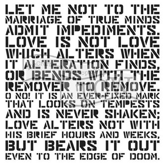 TCW šablona 15,24 x 15,24 cm - Love Sonnet, mini