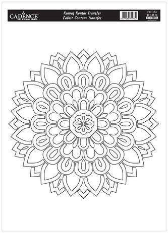 Transferový obrázek na textil Cadence 25x35 cm / Mandala 4