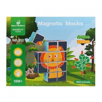 Rotující magnetické bloky 16 prvků MEGA CREATIVE 438081