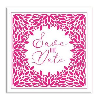 Dřevěné razítko Aladine velikost B - Save The Date