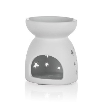 Lampa aroma porcelán 9cm  HVĚZDY