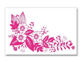 Dřevěné razítko Aladine velikost B - kytice