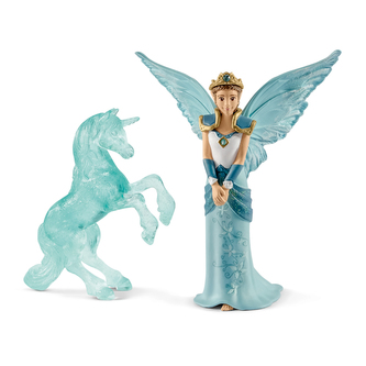víla Eyela s jednorožcem ledová socha