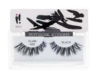 IBRA Glam Umělé řasy 400 1 ks Black pro ženy