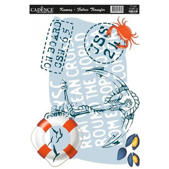 Nažehlovací nálepka Cadence 17x25 cm / Kotva