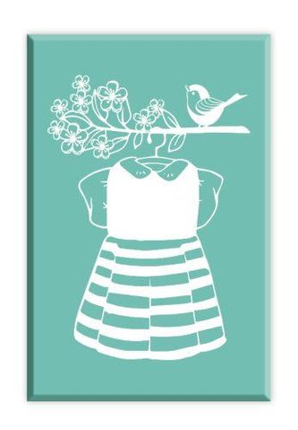 Dřevěné razítko Aladine velikost D - dívčí šaty