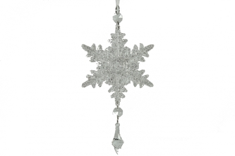 Plastová vločka na zavěšení