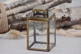 Kovová lucerna Khalid 14,5x8x8 cm