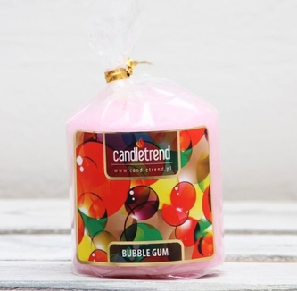 Svíčka válec Bubble Gum 5,5 cm