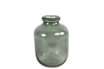 Skleněná váza Mikaela 22,5x16 cm, zelená