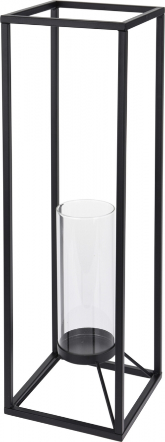 Industriální kovový svícen 55x18x18 cm