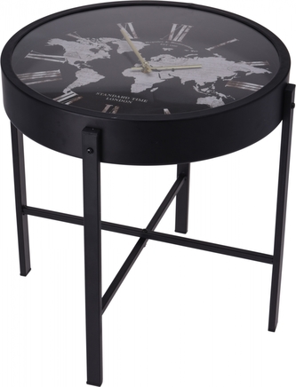 Konferenční stolek s hodinami 40x40x40 cm