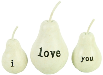 Dekorační hrušky s/3