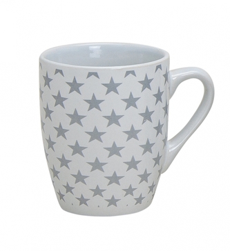 Hrnek šedé hvězdičky 250 ml