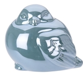 Perleťový ptáček modrý 9,5x8x8 cm