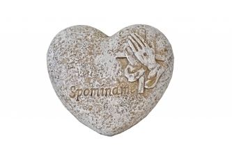 Srdce Spomíname 7x6,5x3,5 cm (SK)
