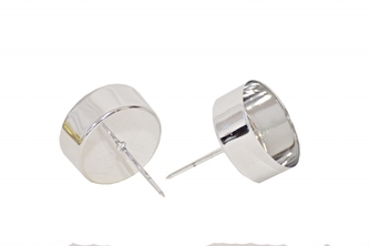 Kovový bodec na svíčku stříbrný 4,2x6 cm, s/4