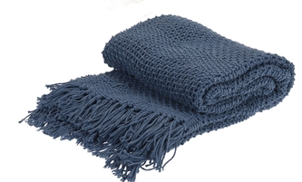 Pléd modrý 130x170 cm